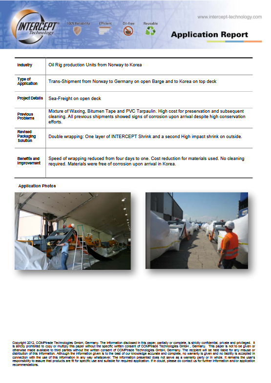 Intercept Technology™ - Ver detalles sobre nuestro PDF de Intercambiador de Calor de Petróleo y Gas
