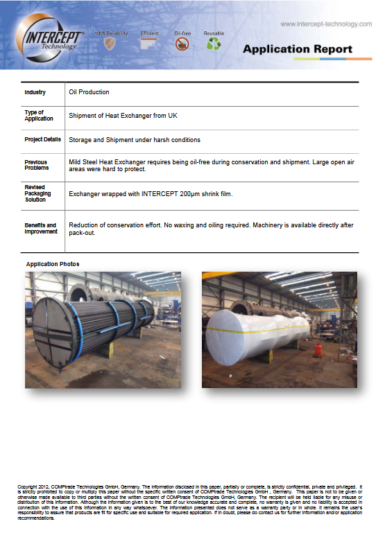 Intercept Technology™ - Ver detalles sobre nuestro PDF de Envío de Plataformas Petroleras